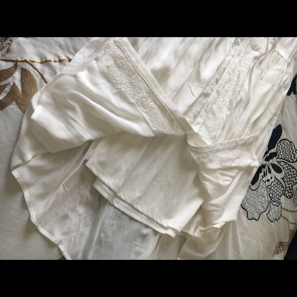 Torrid: Flirty, Embroidered, White Shirtdress